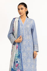 3PC Lawn Embroidered Suit IUSTKSD-700