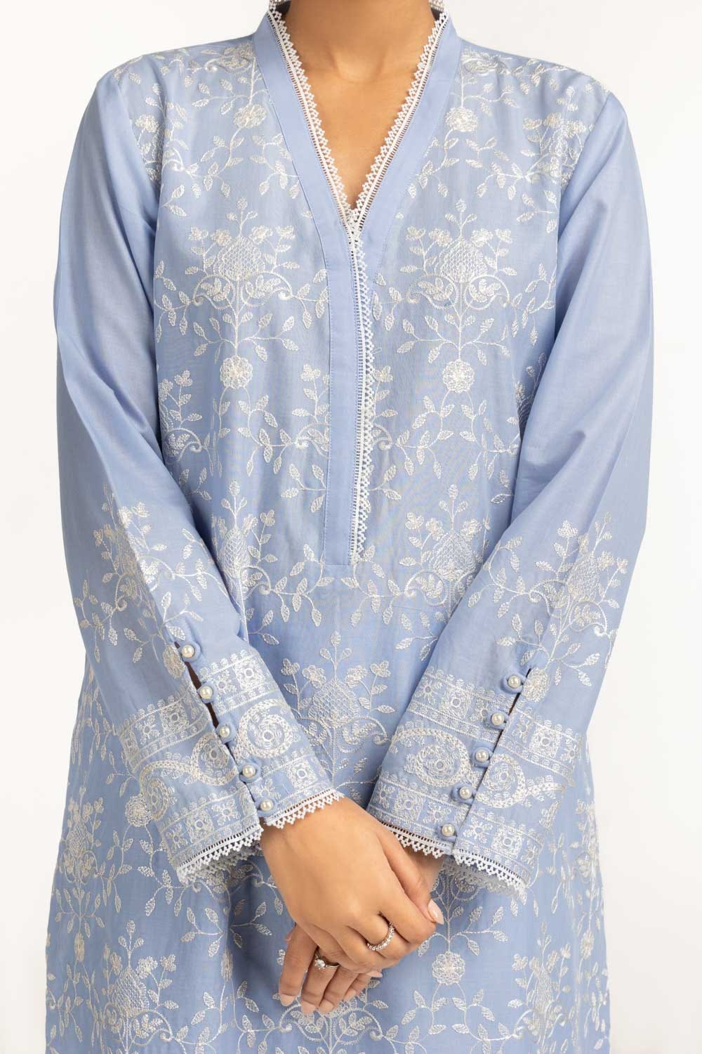 3PC Lawn Embroidered Suit IUSTKSD-700