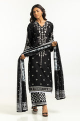 3PC Lawn Embroidered Suit IUSTKSD-707