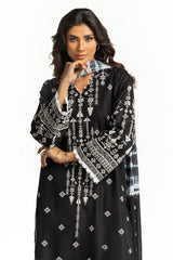 3PC Lawn Embroidered Suit IUSTKSD-707