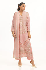 3PC Lawn Embroidered Suit IUSTKSD-734