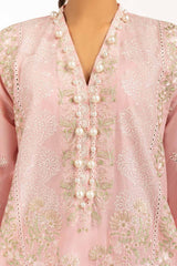 3PC Lawn Embroidered Suit IUSTKSD-734