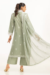 3PC Lawn Embroidered Suit IUSTKSD-735