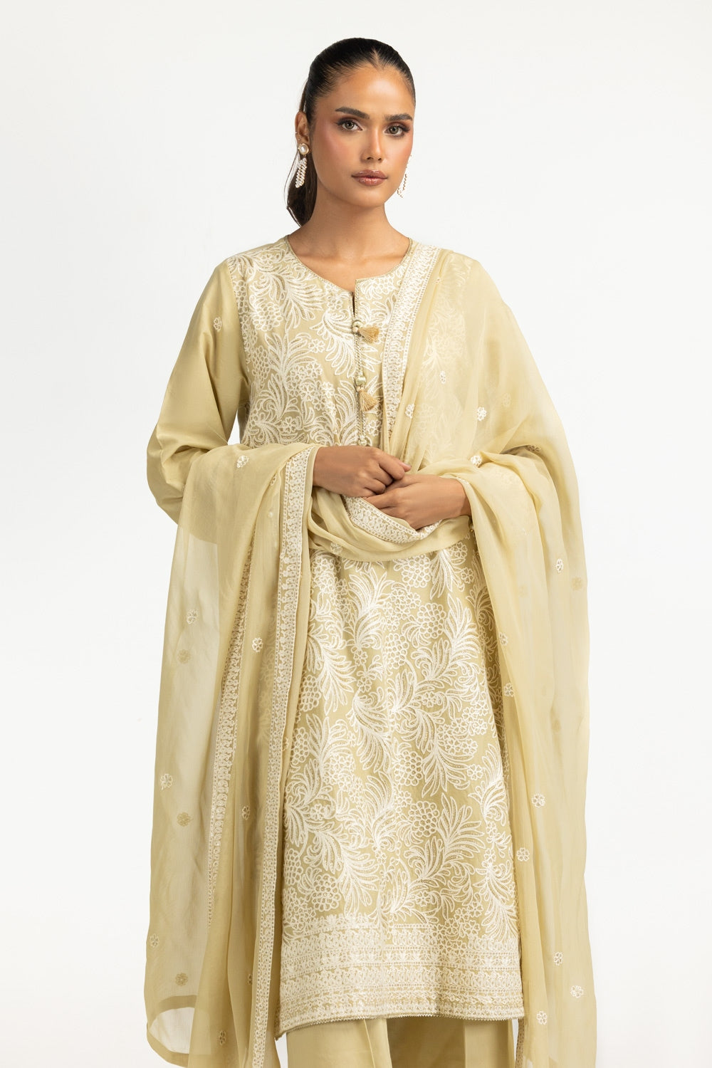 3PC Lawn Embroidered Suit IUSTKSD-768
