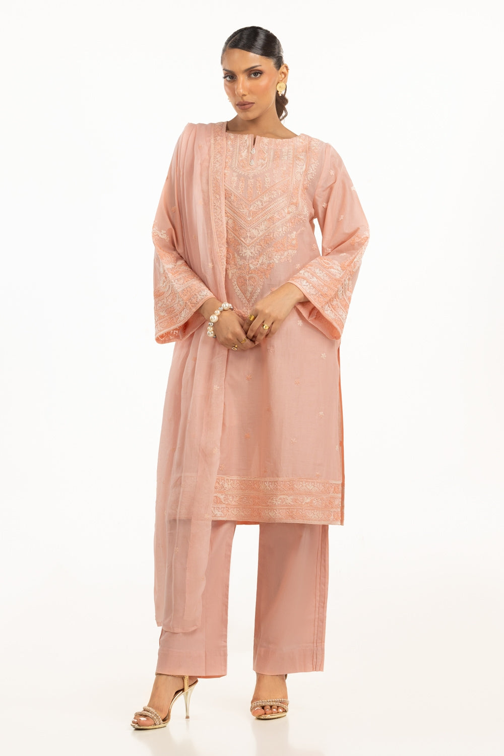 3PC Lawn Embroidered Suit IUSTKSD-863