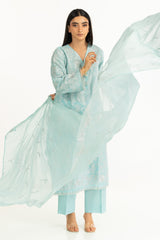 3Pc Lawn Embroidered Suit IUSTKSD-919