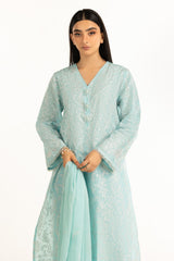 3Pc Lawn Embroidered Suit IUSTKSD-919