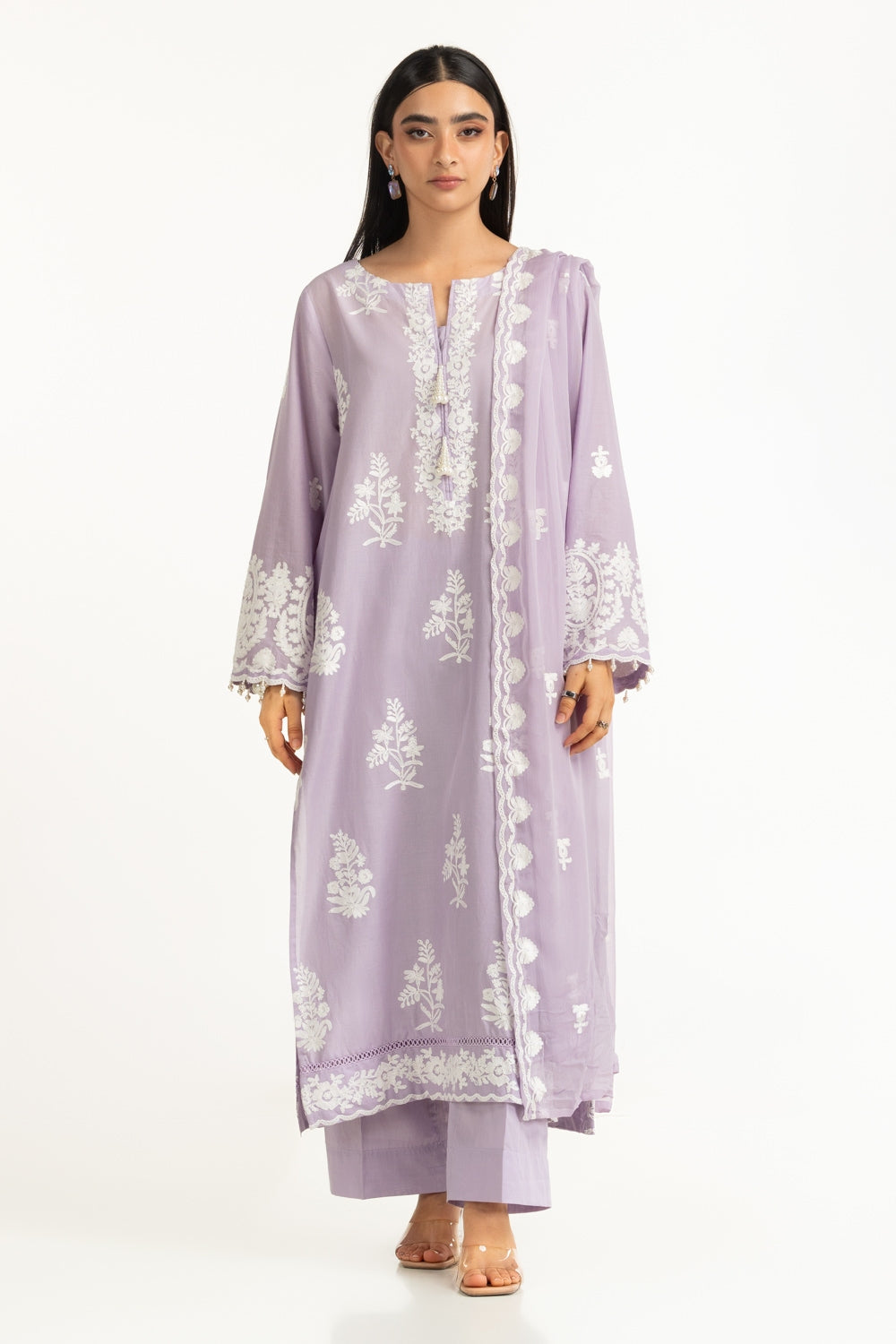 3Pc Lawn Embroidered Suit IUSTKSD-943