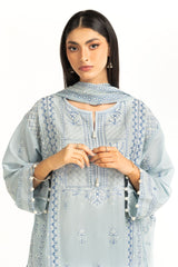 3Pc Lawn Embroidered Suit IUSTKSD-944