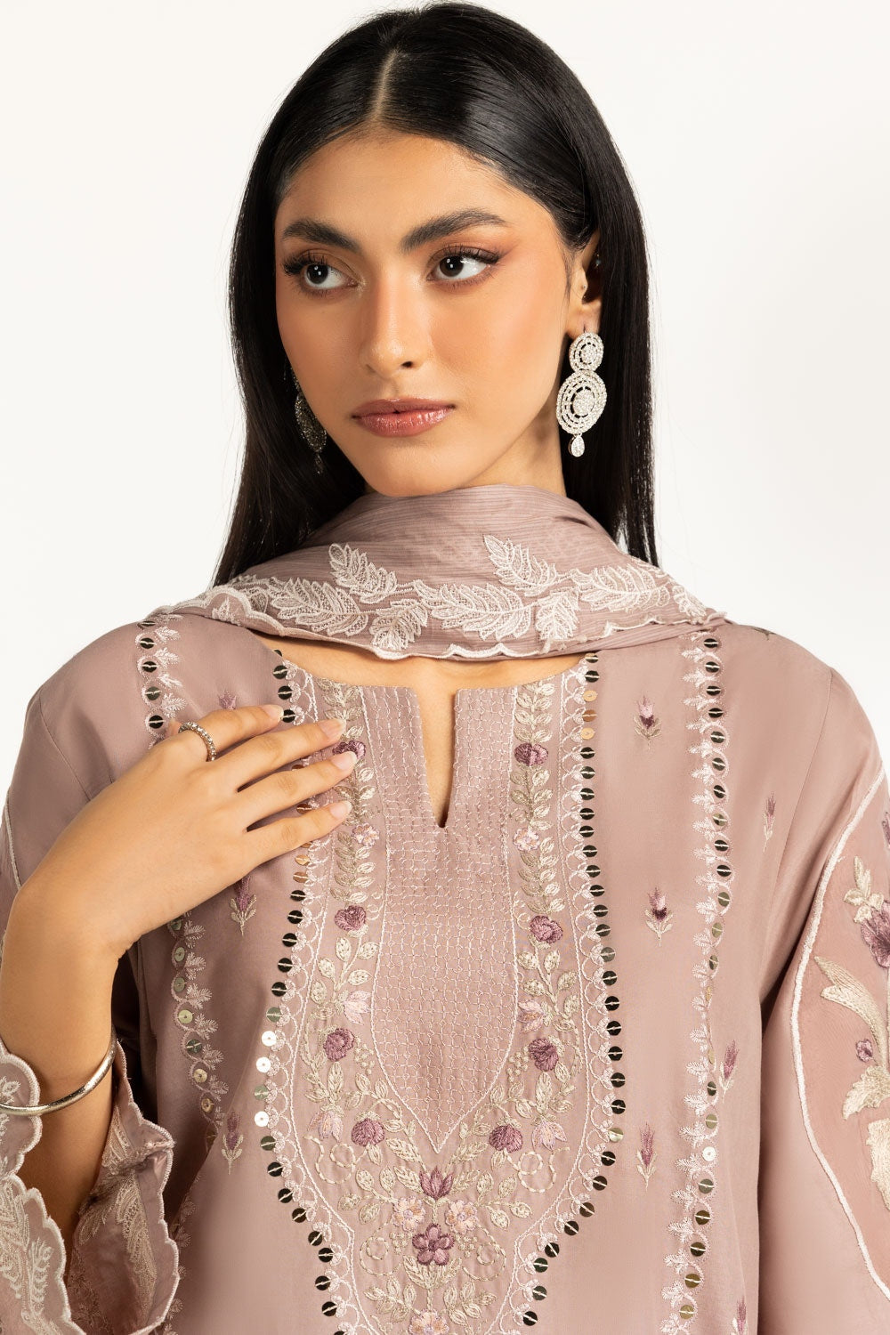3PC Lawn Embroidered Suit IUSTKSD-948
