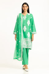 3Pc Lawn Embroidered Suit IUSTKSD-977