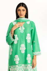 3Pc Lawn Embroidered Suit IUSTKSD-977