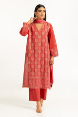 3PC Lawn Embroidered Suit IUSTKSD-994