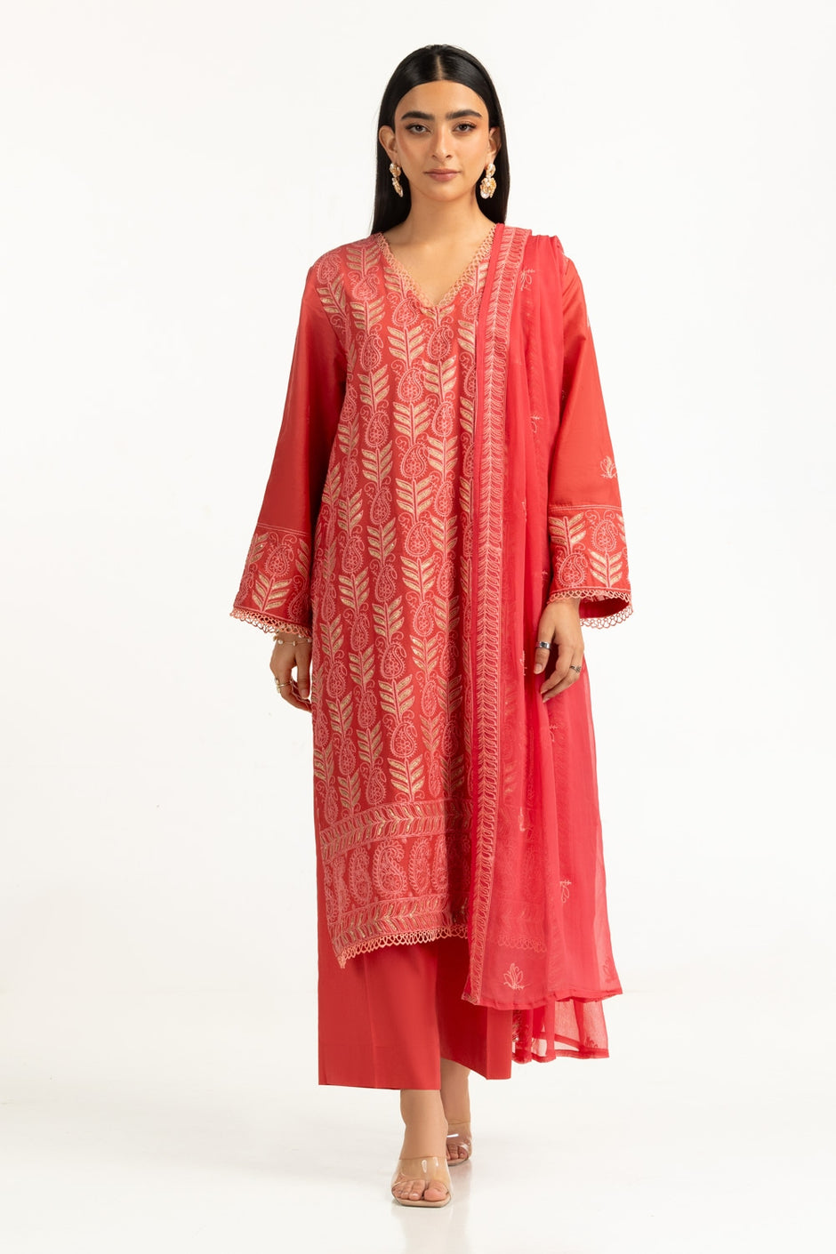 3PC Lawn Embroidered Suit