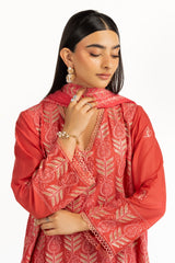 3PC Lawn Embroidered Suit IUSTKSD-994