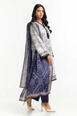 3PC Lawn Gold And Lacquer Printed Suit IUSTKSD-522