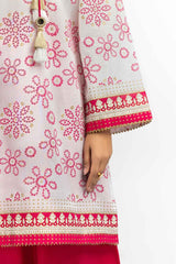 3PC Lawn Gold And Lacquer Printed Suit IUSTKSD-523