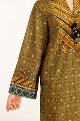 3PC Lawn Gold Printed Suit IUSTKSD-1069