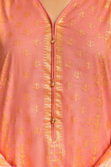 3PC Lawn Gold Printed Suit IUSTKSD-457