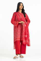 3PC Lawn Gold Printed Suit IUSTKSD-561