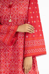 3PC Lawn Gold Printed Suit IUSTKSD-561