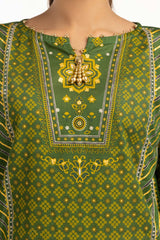 3PC Lawn Gold Printed Suit IUSTKSD-802