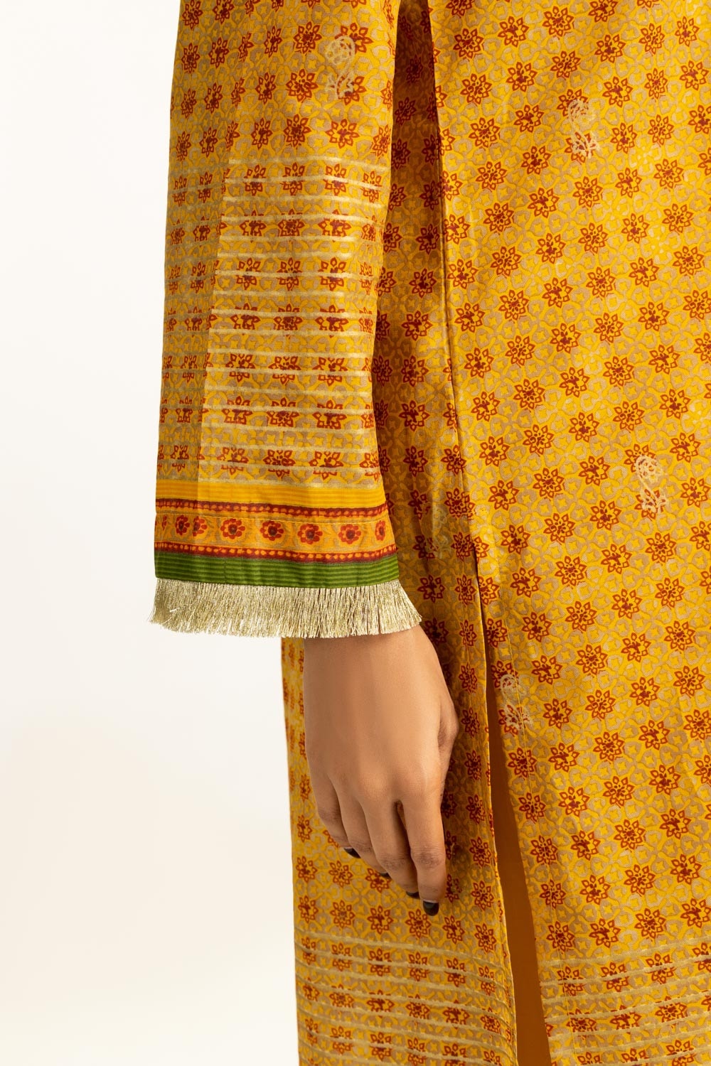 3PC Lawn Gold Printed Suit