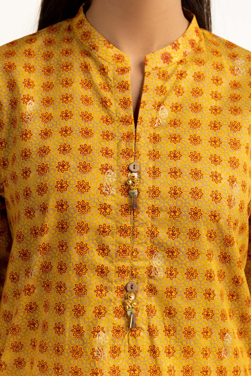 3PC Lawn Gold Printed Suit
