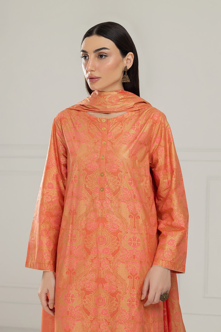 3PC Lawn Lacquer Printed Suit