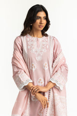 3PC Lawn Lacquer Printed Suit IUSTKSD-491