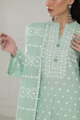 3PC Lawn Lacquer Printed Suit IUSTKSD-500