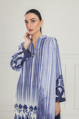 3PC Lawn Lacquer Printed Suit IUSTKSD-505