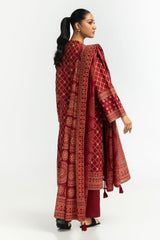 3PC Lawn Lacquer Printed Suit IUSTKSD-513