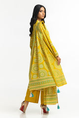 3PC Lawn Lacquer Printed Suit IUSTKSD-514