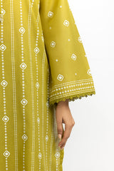 3PC Lawn Lacquer Printed Suit IUSTKSD-525