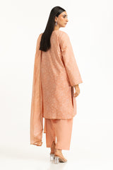 3PC Lawn Lacquer Printed Suit IUSTKSD-586
