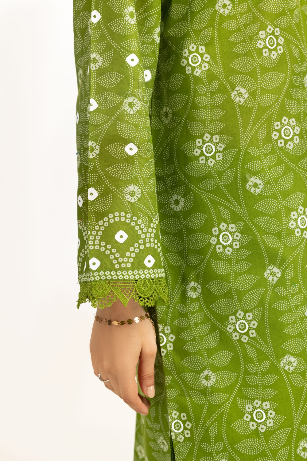 3PC Lawn Lacquer Printed Suit IUSTKSD-611
