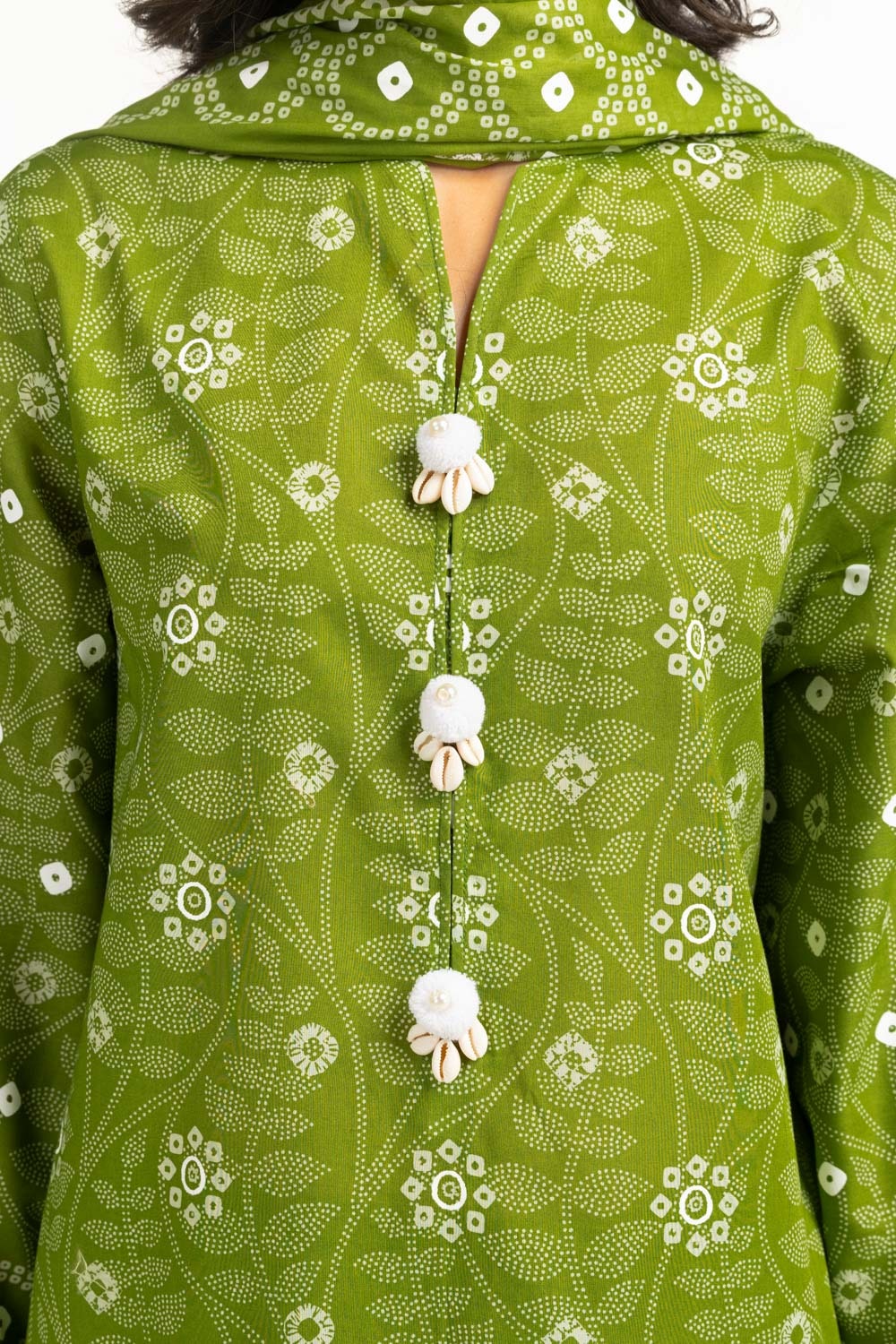3PC Lawn Lacquer Printed Suit IUSTKSD-611