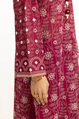 3PC Lawn Lacquer Printed Suit IUSTKSD-612