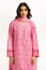 3PC Lawn Lacquer And Embroidered Suit IUSTKSD-689