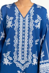 3PC Lawn Lacquer Printed Suit IUSTKSD-695