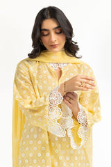 3PC Lawn Lacquer Printed Suit IUSTKSD-712