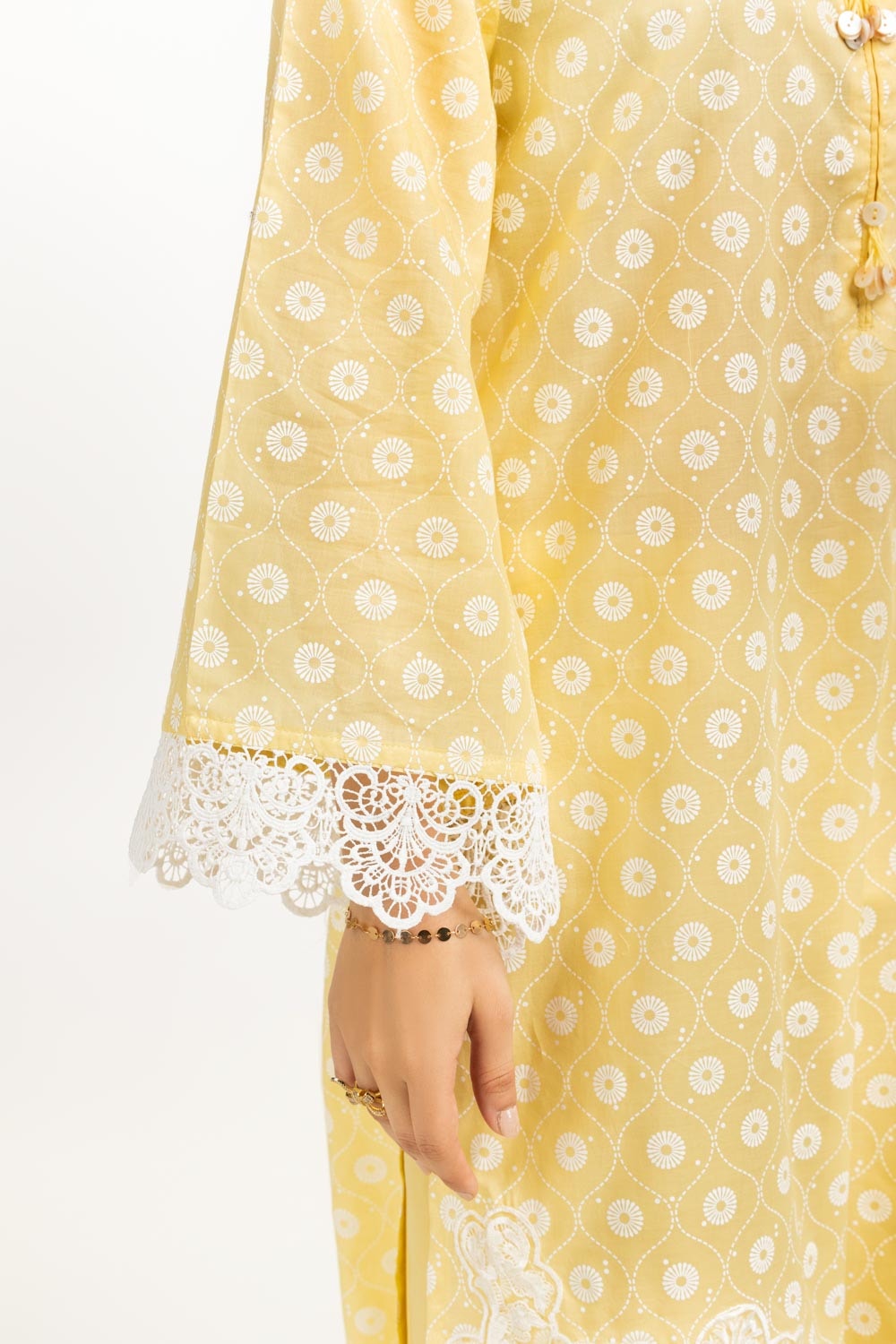3PC Lawn Lacquer Printed Suit IUSTKSD-712