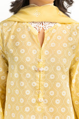 3PC Lawn Lacquer Printed Suit IUSTKSD-712