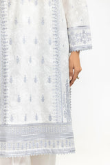 3PC Lawn Lacquer Printed Suit With Embroidered IUSTKSD-600