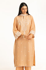 3PC Lawn Lacquer Printed Suit With Embroidered IUSTKSD-929