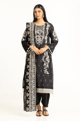 3PC Lawn Lacquer Printed Suit with Embroidered IUSTKSD-949