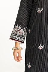 3PC Lawn Lacquer Printed Suit With Embroidered IUSTKSD-953