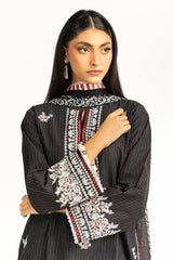 3PC Lawn Lacquer Printed Suit With Embroidered IUSTKSD-953