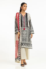 3PC Lawn Printed Suit IUSTKSD-678